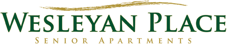 The image is of Wesleyan Place Senior Apartments.